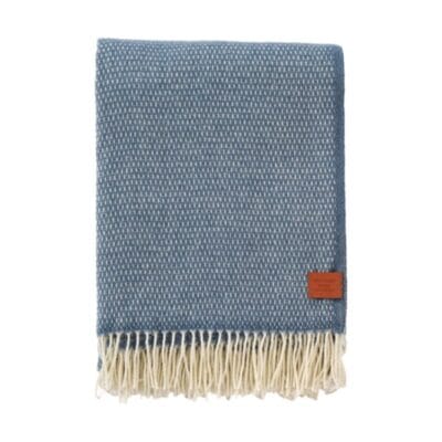 Klippan plaid HUGO (merino wol) - Blauw