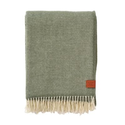 Klippan plaid HUGO (merino wol) - Groen - UITVERKOCHT